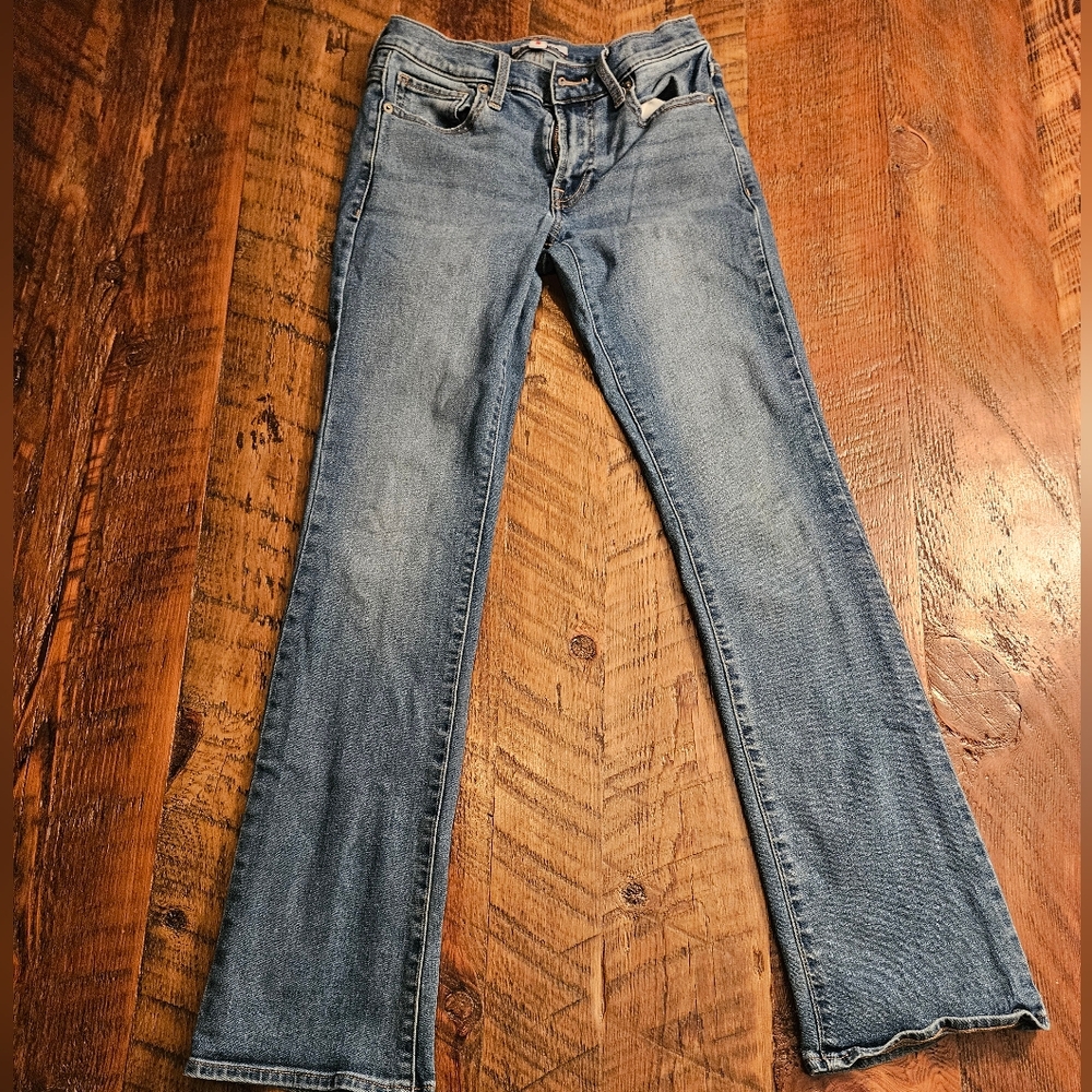 Lucky Brand Sweet Mid Rise Boot Medium Wash Size 4